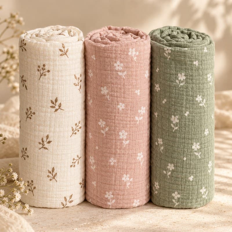Muslin swaddle blankets (set of 3)