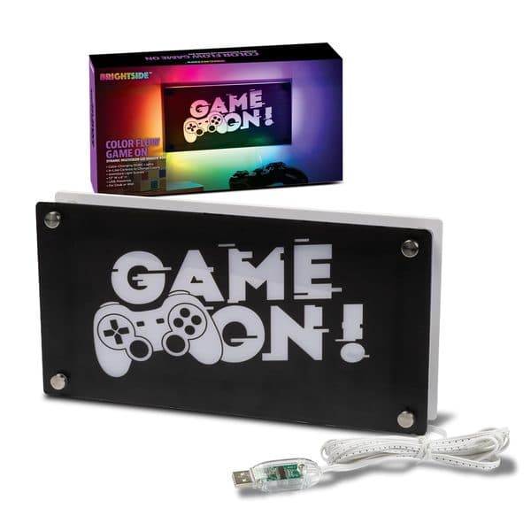 BrightSide "Game On!" RGBIC Wall-Mounted Neon Sign