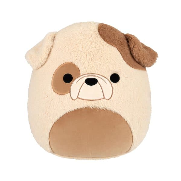 Squishmallows FuzzAMallow 16-Inch Griz the Bulldog