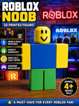 Articulated Roblox Noob 3D-Printed Figure