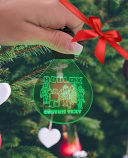 Custom Roblox Avatar LED Acrylic Ornament
