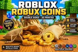 3D-Printed Robux Coins, Double-Sided