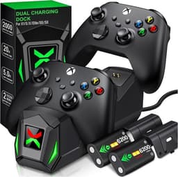 Controller Charger Station with 2 Battery Packs for Xbox