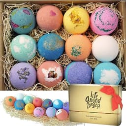 LifeAround2Angels Bath Bombs Gift Set, 12 Pack