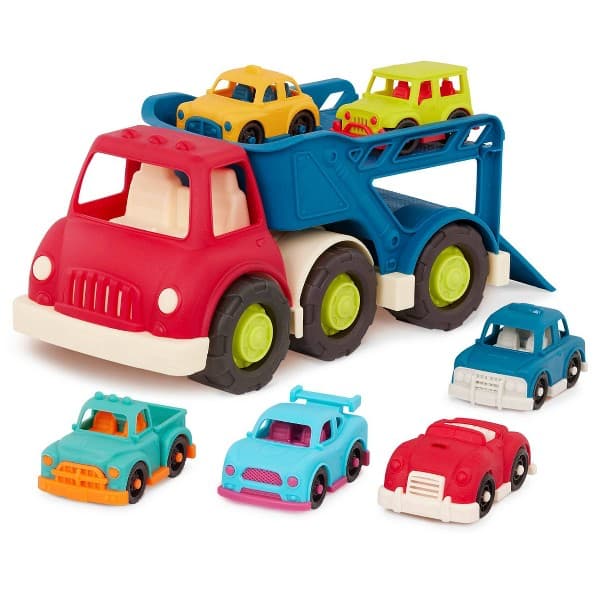 B. toys Car Carrier Truck & 6 Cars