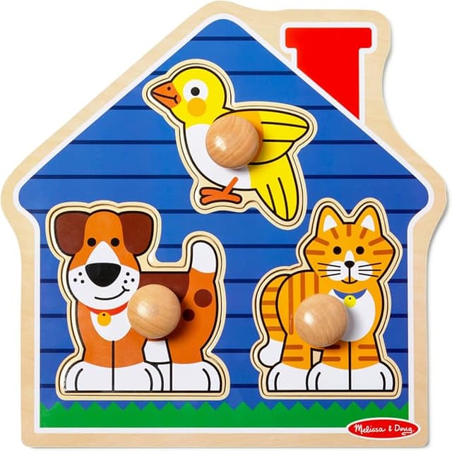 Melissa & Doug Pet Animals Jumbo Knob Puzzle