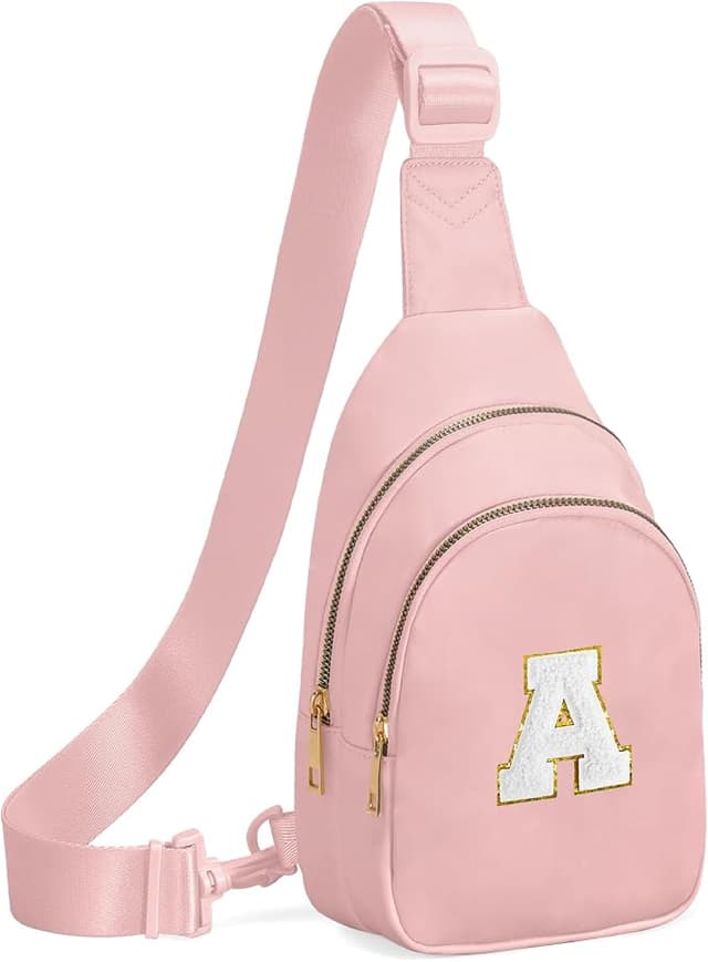 Initial Letter Crossbody Bag