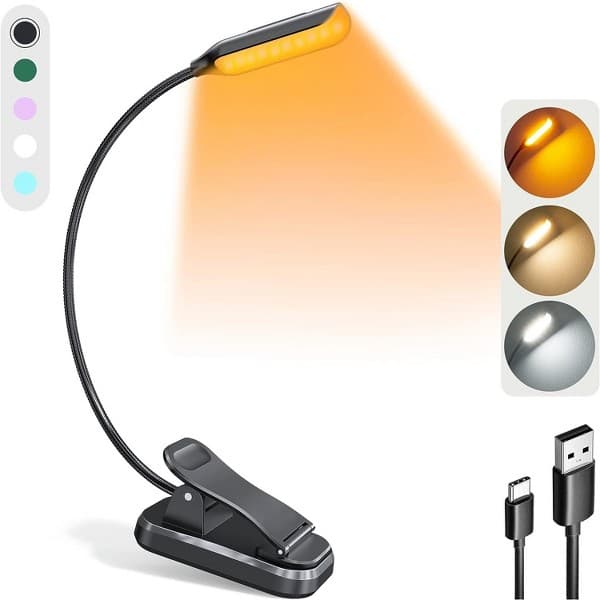 Link Flexible Willow Head LED Clip-On Book Light