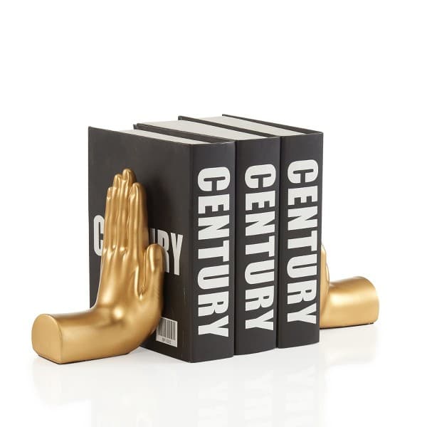 Danya B Hands Bookend Set (Gold)