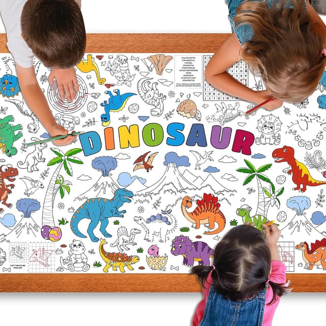 Giant Dinosaur Coloring Poster