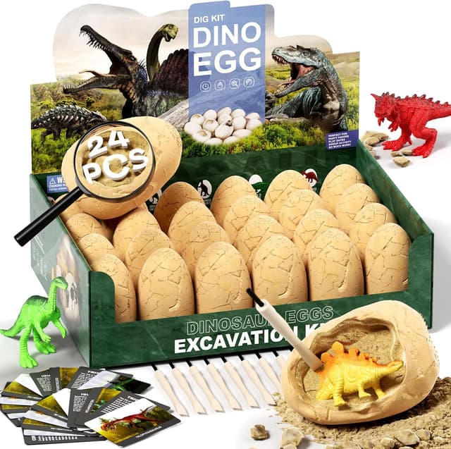 Dinosaur Egg Excavation Dig Kit (24 Sets)