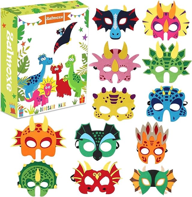 Dinosaur Felt Masks (12 Styles)