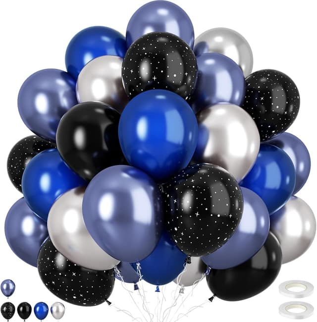 Galaxy Space Balloons (60-Pack)