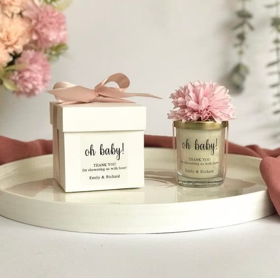 Mini scented candle favors