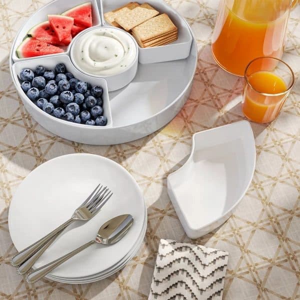 5-section serving platter