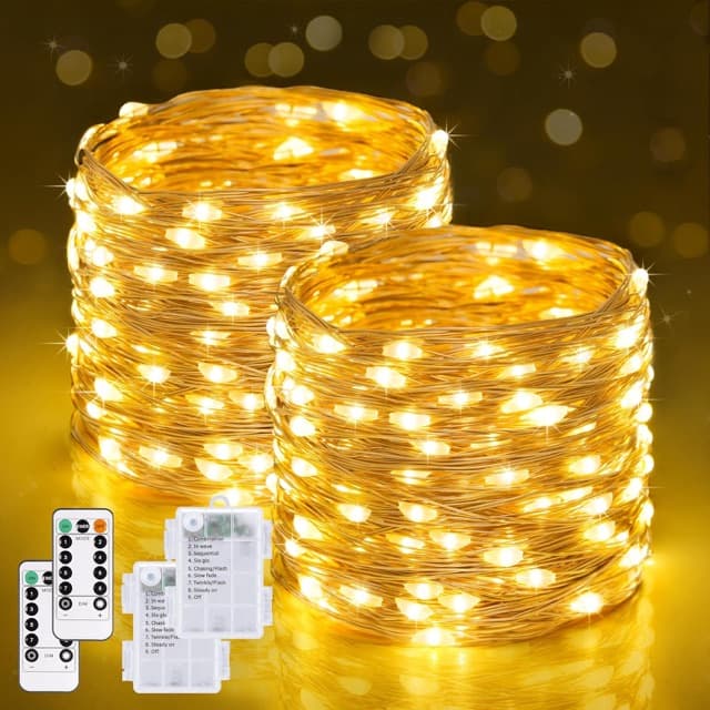 Battery fairy lights with remote