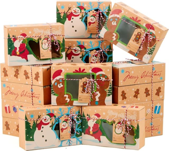 Christmas cookie boxes