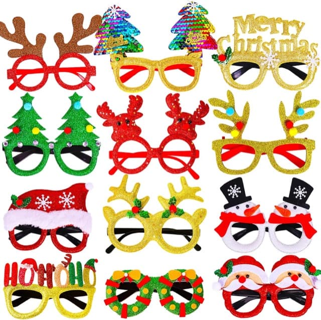 Christmas party glasses