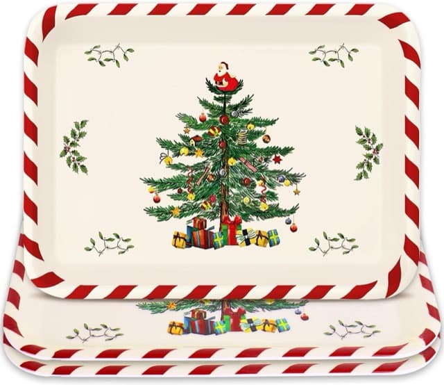 Christmas serving trays