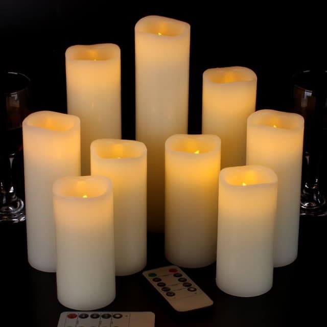 Flameless candles with remote