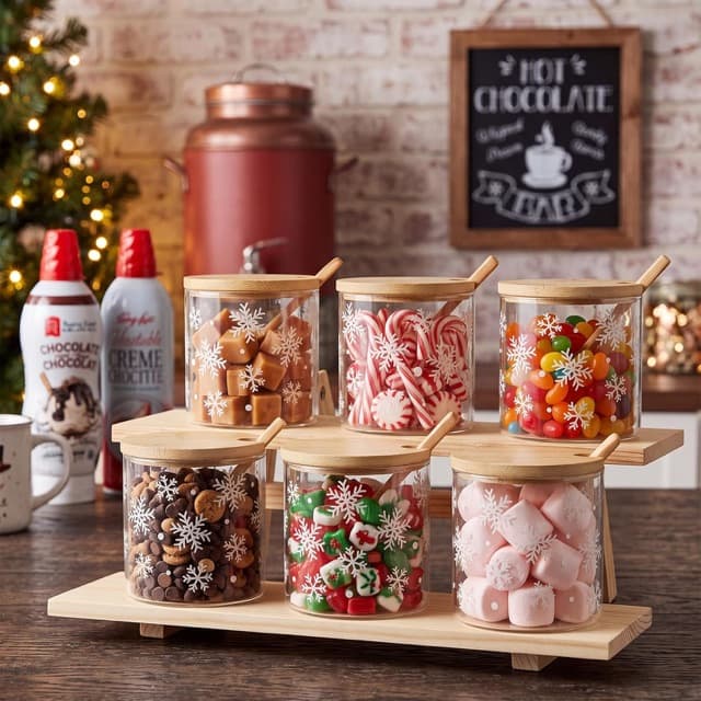 Hot chocolate bar jar set