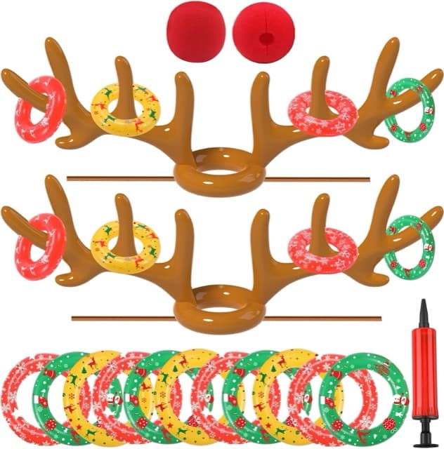 Reindeer antler ring toss