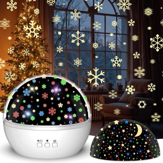 Snowflake projector light
