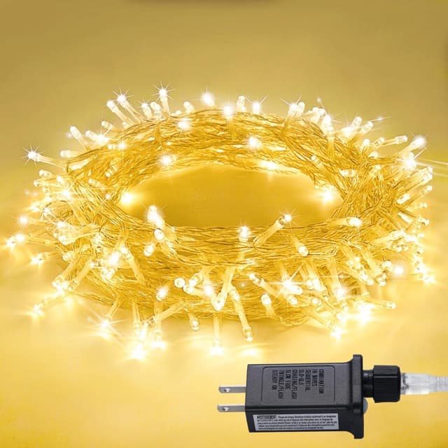 Warm white string lights