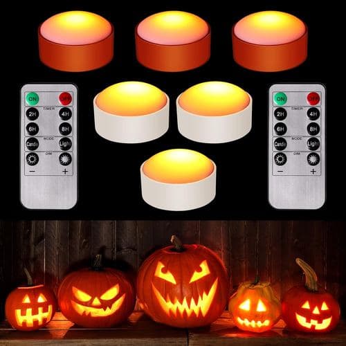 Light-up pumpkins