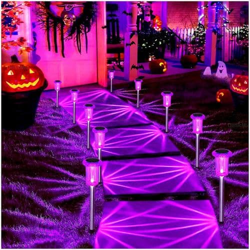 Outdoor Halloween lights