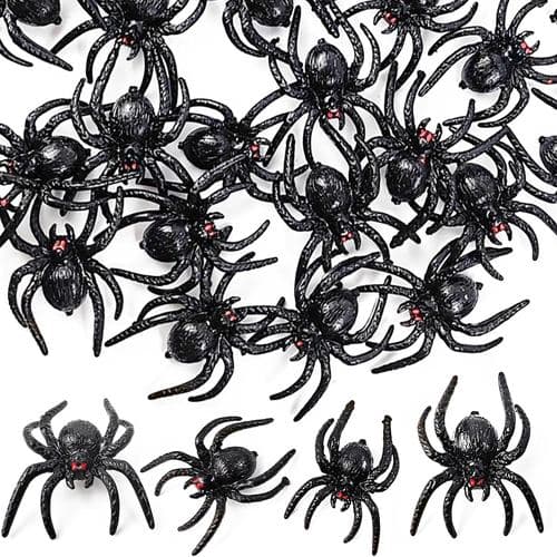 Plastic spiders