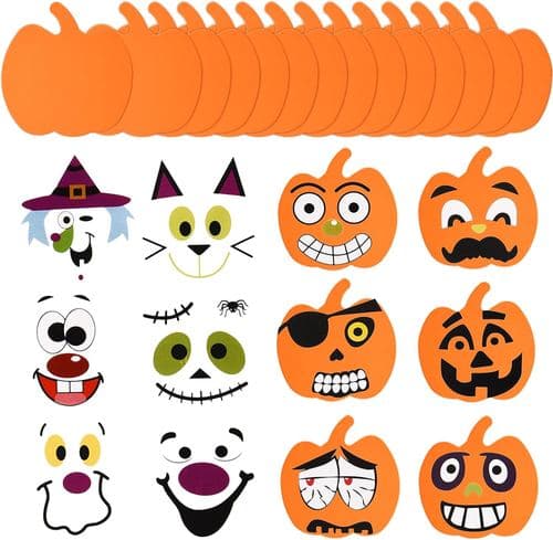 Pumpkin foam stickers
