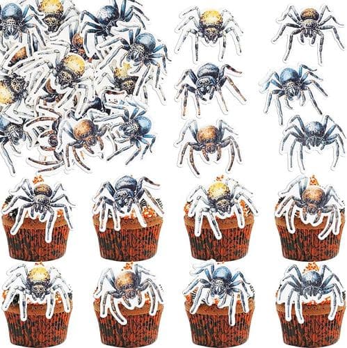 Spider cupcake toppers