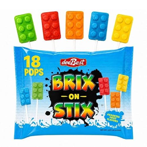 Building Block Lollipops, 18 Pack
