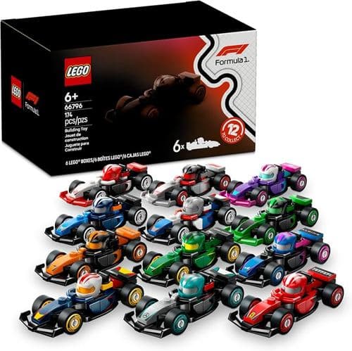 LEGO F1 Collectible Race Cars, 6 Pack