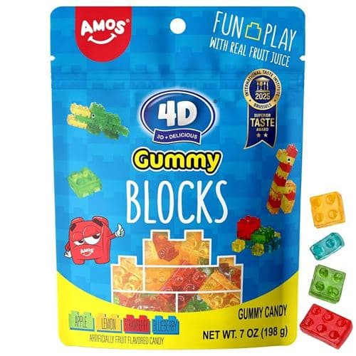 4D Gummy Blocks Candy Bricks