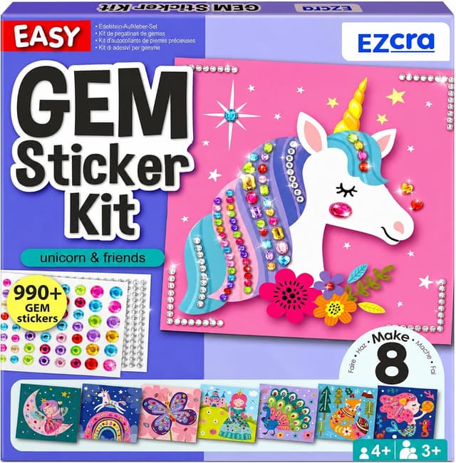Unicorn & Princess Gem Sticker Kit