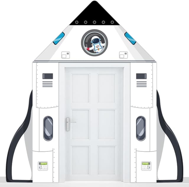 Space Rocket Theme Door Banner