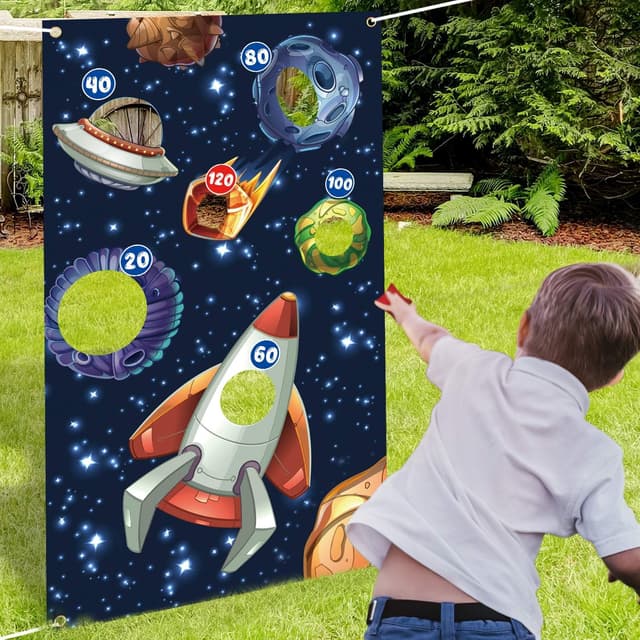 Outer Space Toss Games Banner