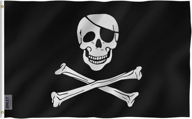 ANLEY Jolly Roger flag