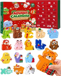 Wooden Alphabet Matching Puzzle Advent Calendar