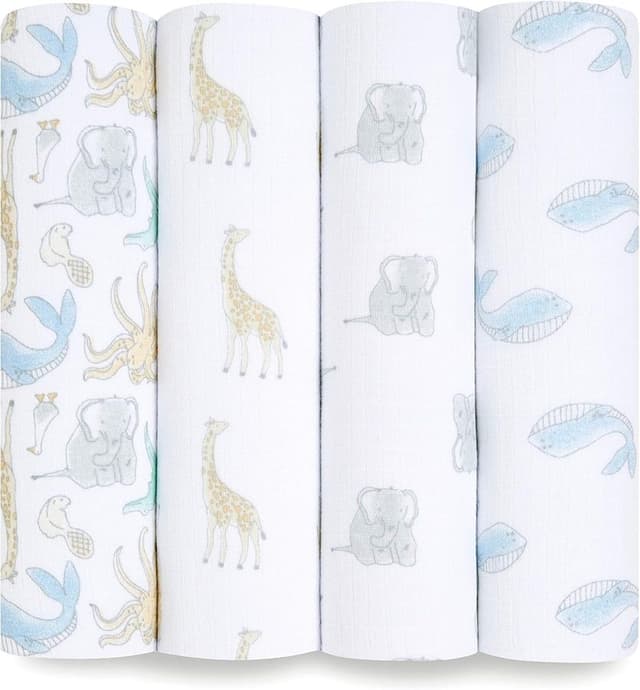 aden + anais Muslin Swaddle Blankets (4-pack)