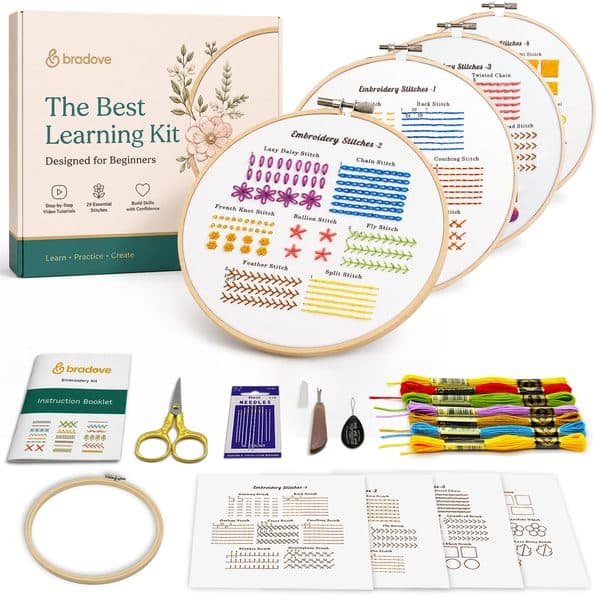 Bradove Classic Embroidery Learning Kit