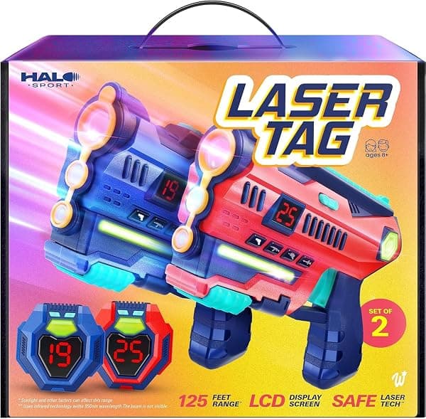 Laser Tag Set of 2 with Blasters and Vests