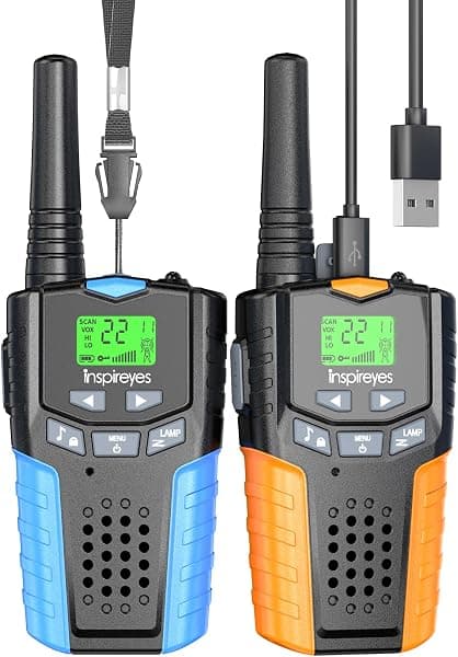 Kids Walkie Talkies, Rechargeable 2-Pack