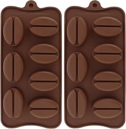 Coffee Bean Ice Cube Molds, 2-Pack