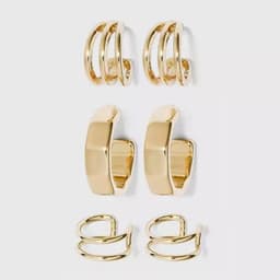 A New Day Ear Cuff & Hoop Earring Set
