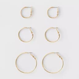 A New Day Small Hoop Earrings 3-Pack