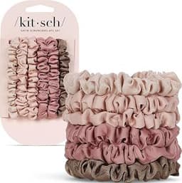 Kitsch Skinny Satin Scrunchies 6-Pack