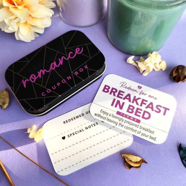 Personalized Romance Coupon Box